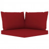 4-osobowa sofa z poduszkami w kolorze czerwonego wina