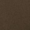 Rama łóżka bez materaca, ciemnobrązowa, 140x190 cm, tkanina