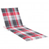 Leżak ogrodowy ze stolikiem i poduszką, impregnowana sosna