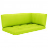 Sofa 2-os. z palet, z poduszkami, impregnowane drewno sosnowe