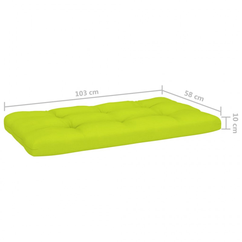 Sofa 2-os. z palet, z poduszkami, impregnowane drewno sosnowe