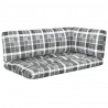 Sofa 2-osobowa z palet, z poduszkami, czarna, drewno sosnowe