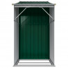 Szopa ogrodowa, zielona, 277x93x179 cm, stal galwanizowana