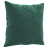 2-osobowa sofa z poduszkami, ciemnozielona, 120 cm, aksamit