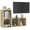 Szafki TV, 2 szt., dąb sonoma, 72x35x36,5 cm, płyta wiórowa