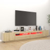 Szafka TV z oświetleniem LED, dąb sonoma, 260x35x40 cm