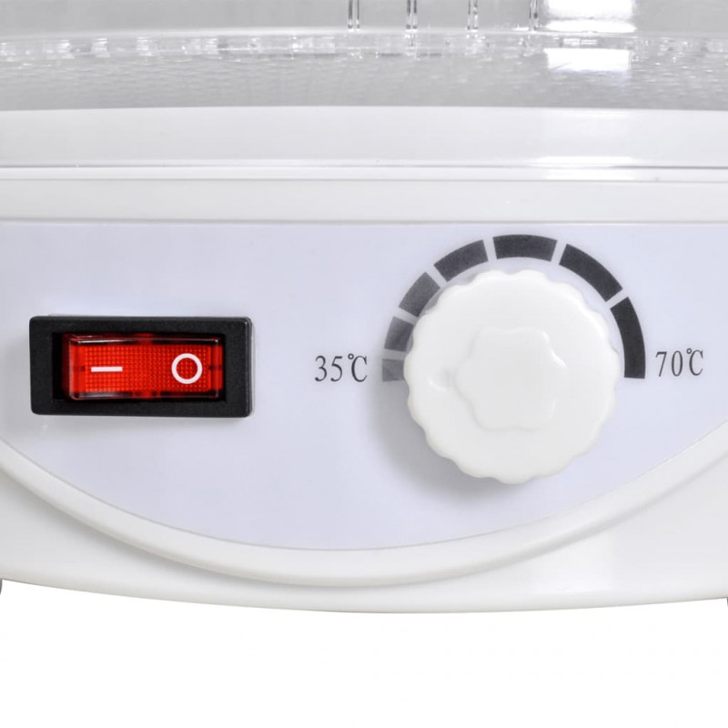 Dehydrator do żywności z 6 tacami, okrągły