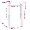 Pergola w kształcie łuku, 150 x 60 x 210 cm, drewno