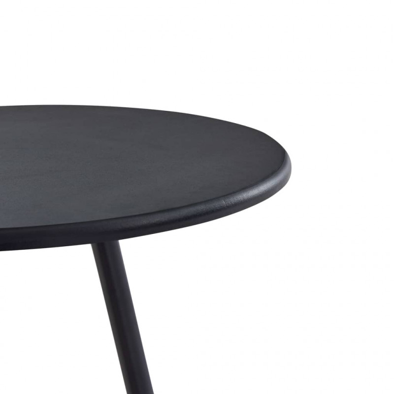 Stolik barowy, czarny, 60 x 107,5 cm, MDF