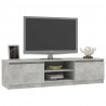 Szafka pod TV, betonowy szary, 140x40x35,5 cm