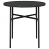 Stolik herbaciany, czarny, 45 cm, polirattan
