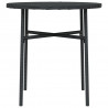 Stolik herbaciany, czarny, 45 cm, polirattan