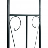Pergola ogrodowa, ciemnozielona, 120x38x258 cm, żelazna