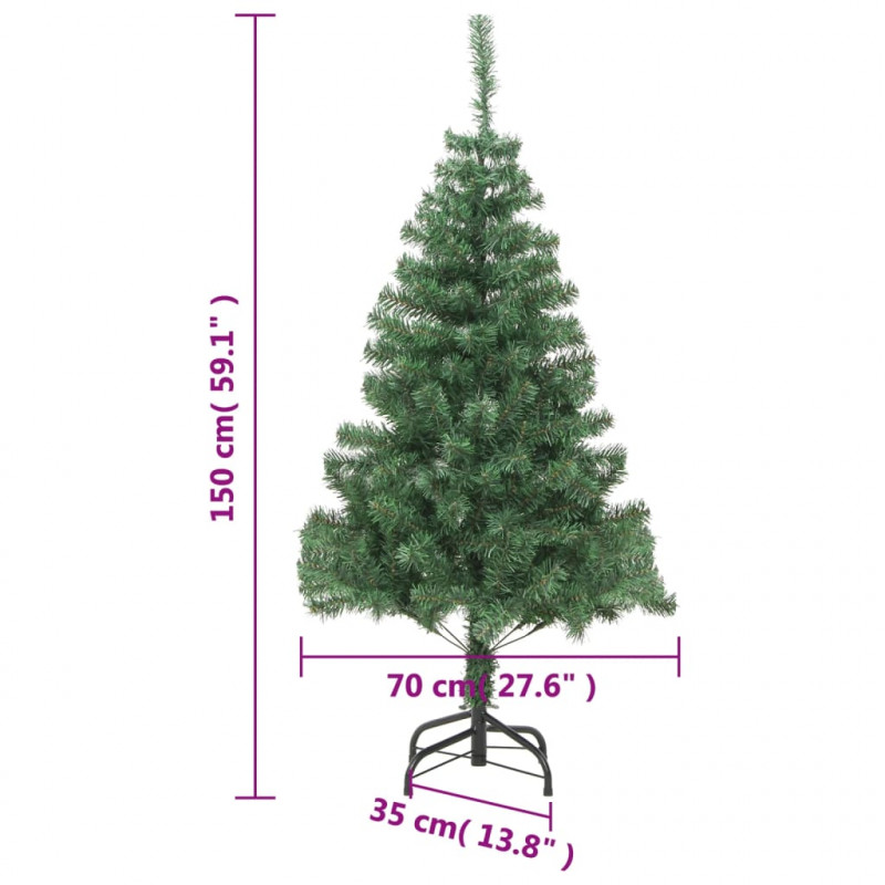 Sztuczna choinka ze stojakiem, 150 cm, 380 gałązek