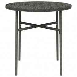 Stolik herbaciany, szary, 45 cm, polirattan