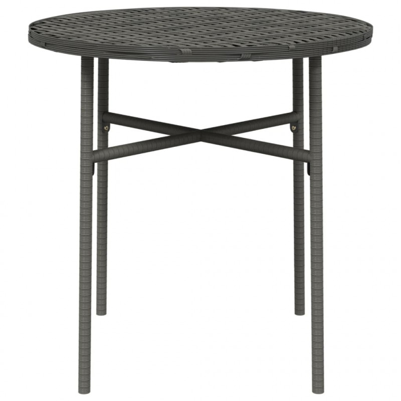 Stolik herbaciany, szary, 45 cm, polirattan
