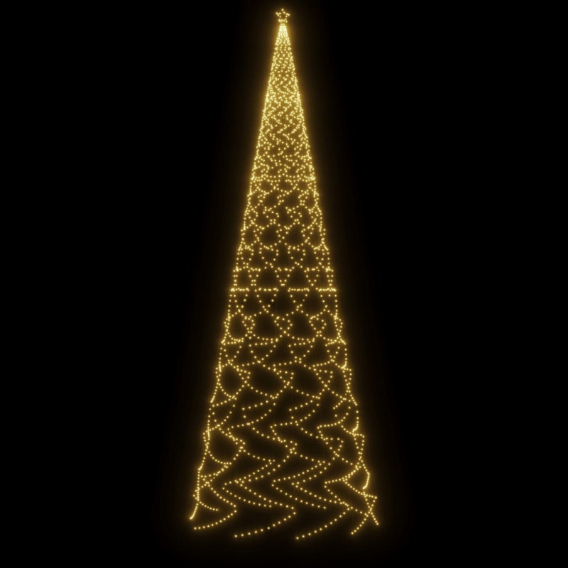 Choinka z kołkiem gruntowym, 3000 ciepłych białych LED, 800 cm