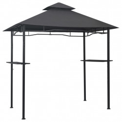 Altanka nad grill, 240x150x255 cm, antracytowa, stal