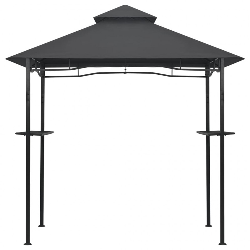 Altanka nad grill, 240x150x255 cm, antracytowa, stal