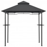 Altanka nad grill, 240x150x255 cm, antracytowa, stal