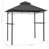 Altanka nad grill, 240x150x255 cm, antracytowa, stal