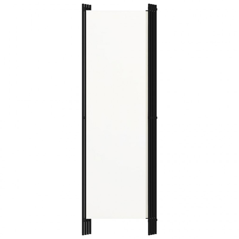 Parawan 4-panelowy, biały, 200 x 180 cm