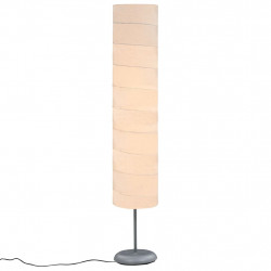 Lampa podłogowa na stojaku, 121 cm, biała, E27