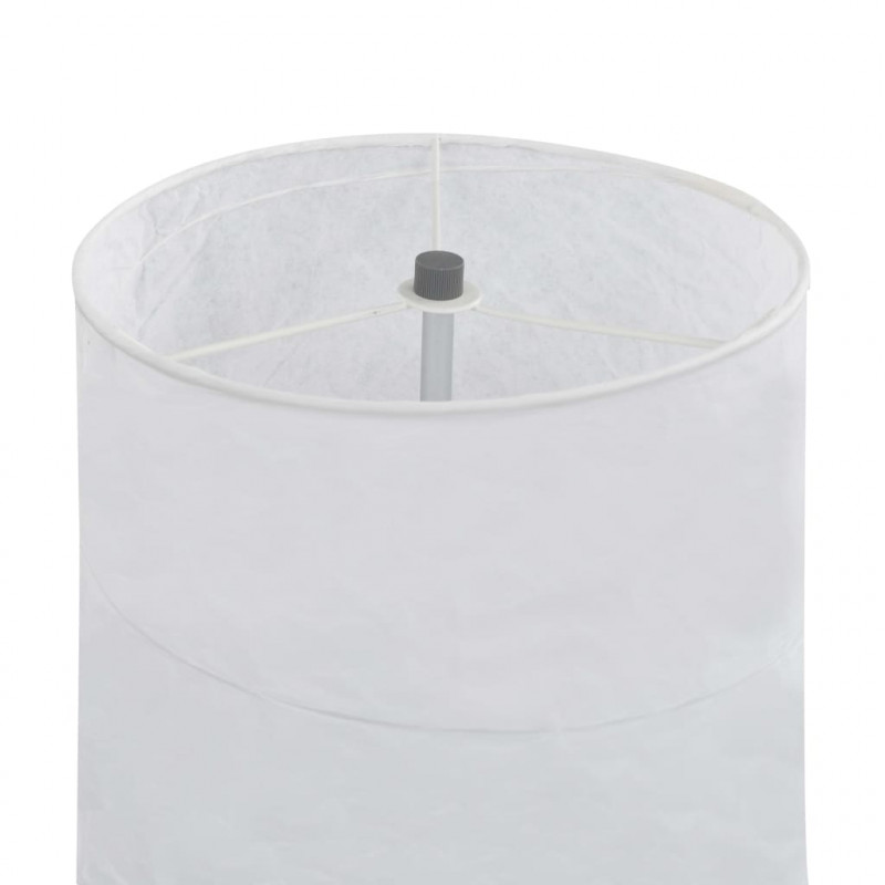 Lampa podłogowa na stojaku, 121 cm, biała, E27