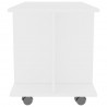 Szafka pod TV, biała, 80x40x45 cm, materiał drewnopochodny
