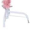 Sztuczna choinka połówka ze stojakiem, różowa, 150 cm, PVC