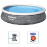 Bestway Nadmuchiwany basen ogrodowy Fast Set, zestaw z pompą, 396x84cm