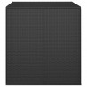 Skrzynia na poduszki ogrodowe rattan PE 100x97,5x104 cm, czarna