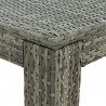 Ogrodowy stolik barowy, szary, 60,5x60,5x110,5 cm, polirattan