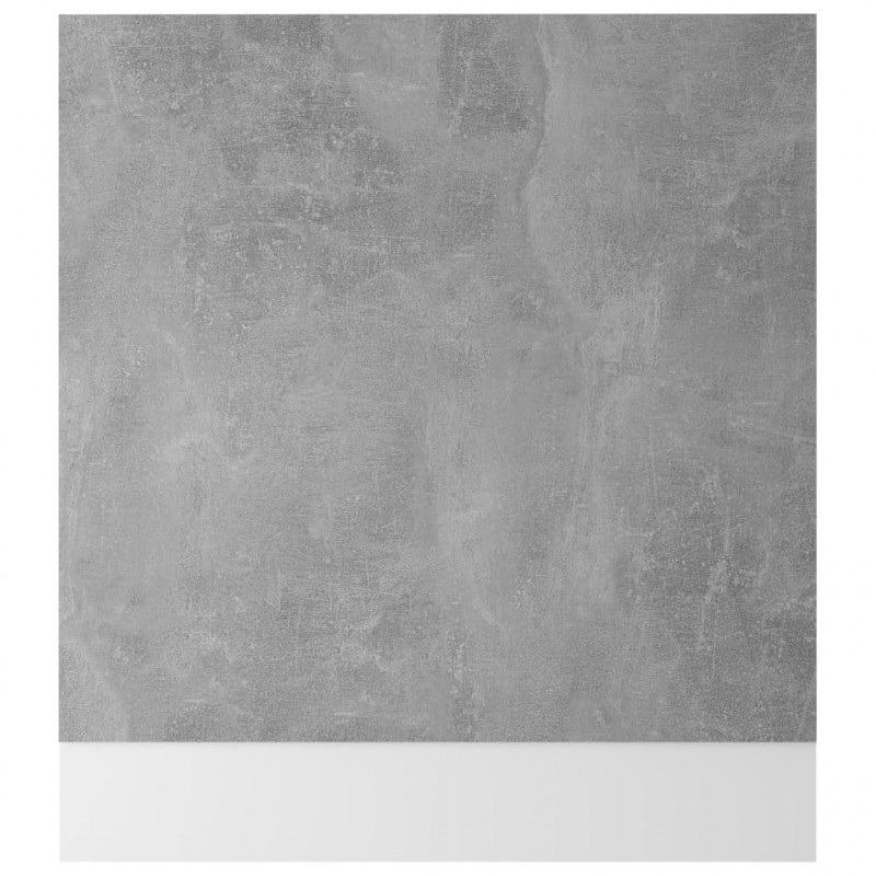 Panel do zabudowy zmywarki, szarość betonu, 59,5x3x67 cm