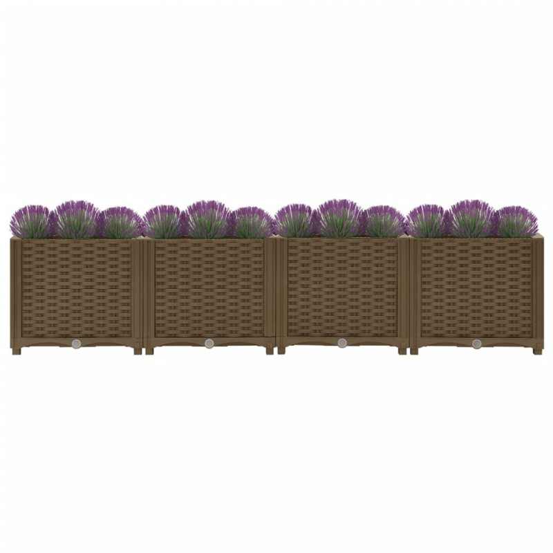 Donica do podniesionej rabaty, 160x40x38 cm, polipropylen