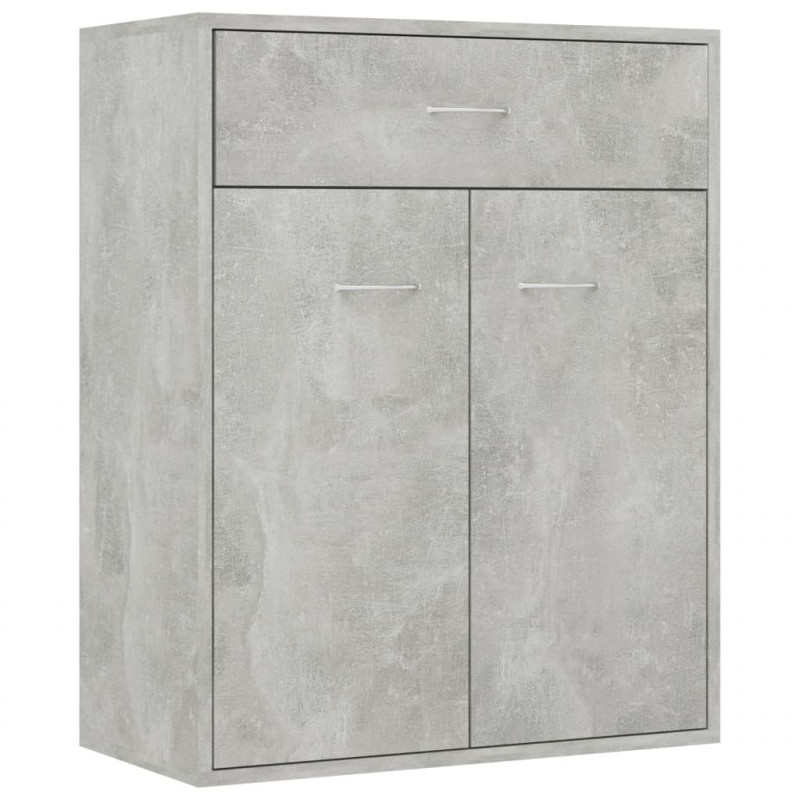 Szafka, betonowa szarość, 60x30x75 cm, materiał drewnopochodny