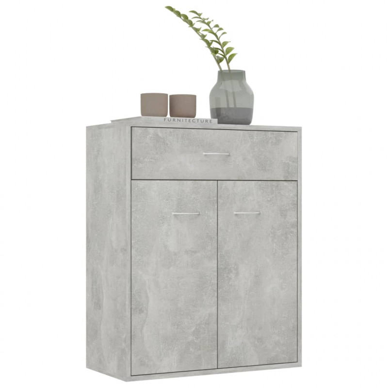 Szafka, betonowa szarość, 60x30x75 cm, materiał drewnopochodny