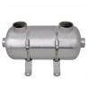 Basenowy wymiennik ciepła 355 x 134 mm 40 kW