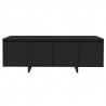 Szafka pod TV, czarna, 120x30x40,5 cm, materiał drewnopochodny