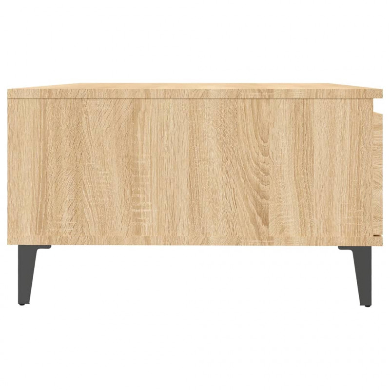 Stolik kawowy, dąb sonoma, 90x60x35 cm, materiał drewnopochodny