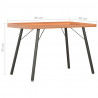 Biurko, brązowe, 90 x 50 x 79 cm