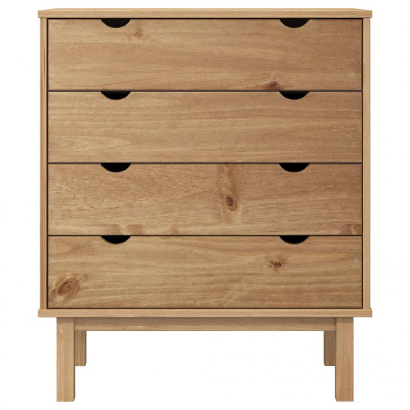 Komoda OTTA, 76,5x39,5x90 cm, lite drewno sosnowe