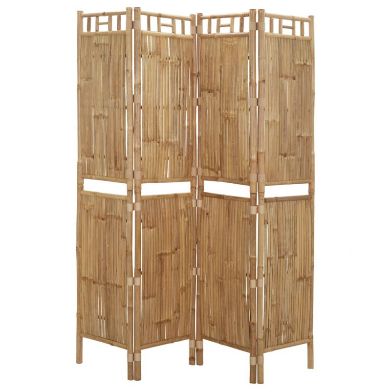 Parawan 4-panelowy, bambusowy, 160 x 180 cm