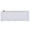 Podwyższona donica z systemem podlewania, biała, 100x43x33 cm
