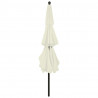 3-poziomowy parasol na aluminiowym słupku, piaskowy, 3,5 m
