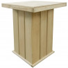 Stolik barowy, 75x75x110 cm, impregnowane drewno