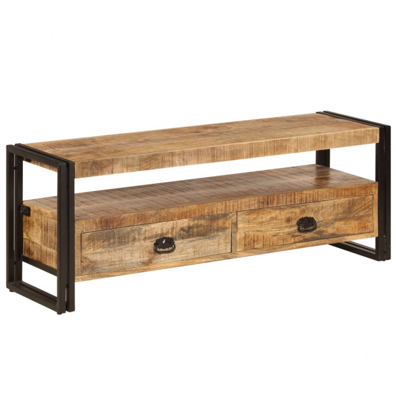 Szafka pod TV, 120x35x45 cm, lite drewno mango