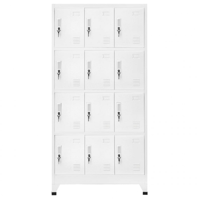 Szafka o 12 zamykanych przegrodach, 90 x 45 x 180 cm