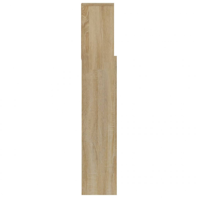 Wezgłowie łóżka z półkami, dąb sonoma, 180x19x103,5 cm