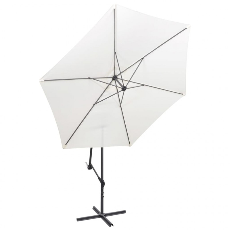 Parasol na wysięgniku 3 m, piaskowy